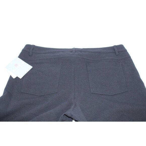 Athleta Ponte Classic Pants Women's 14 Black Casual Ankle Pockets Relaxed Fit - Picture 12 of 16